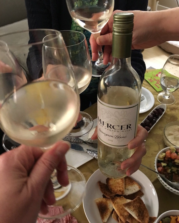 Mercer Wine Tasting Night With Friends