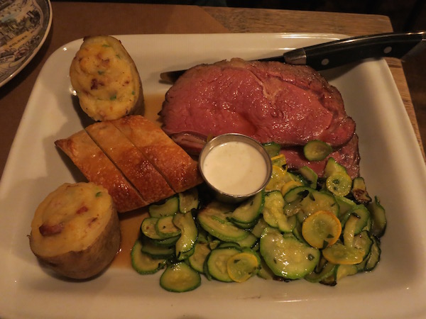 Prime Rib at Wolf Peach Milwaukee