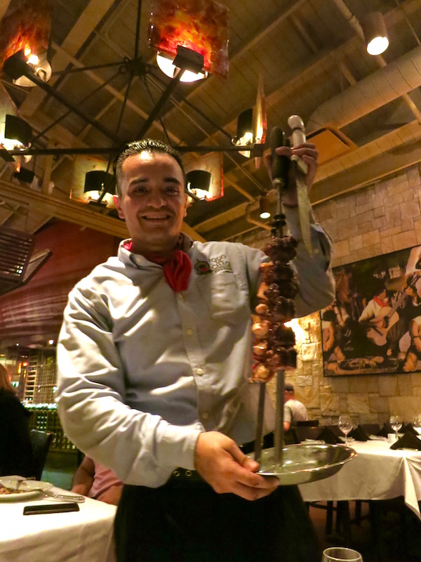 Service is friendly and fun at Fogo de Chao