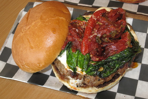 Burger Point Caprese Salad Burger Chicago